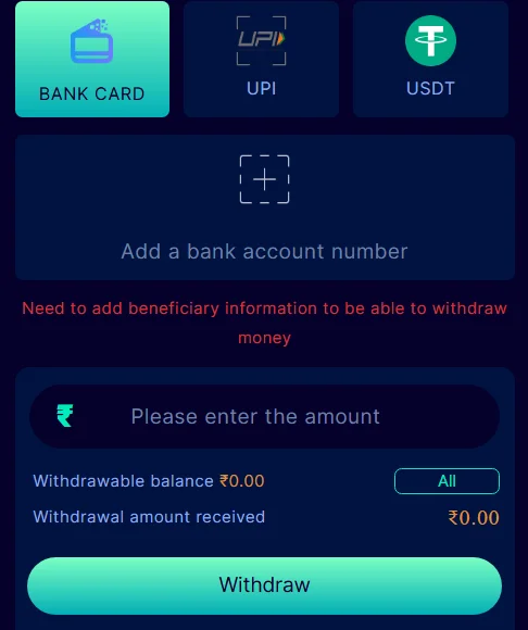 Bank transfer